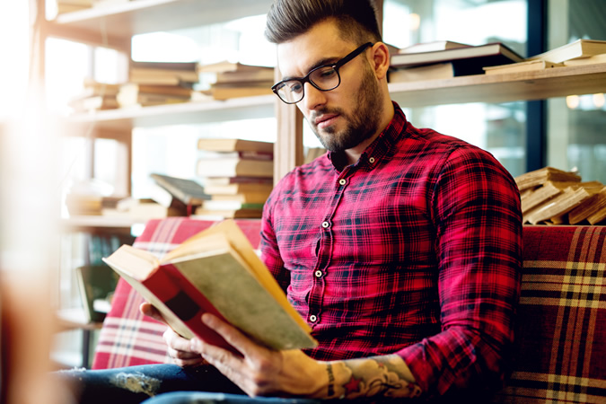 Man Reading A Book