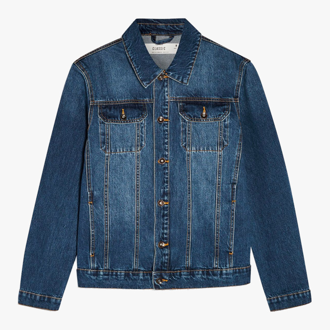 topman Indigo Denim Jacket