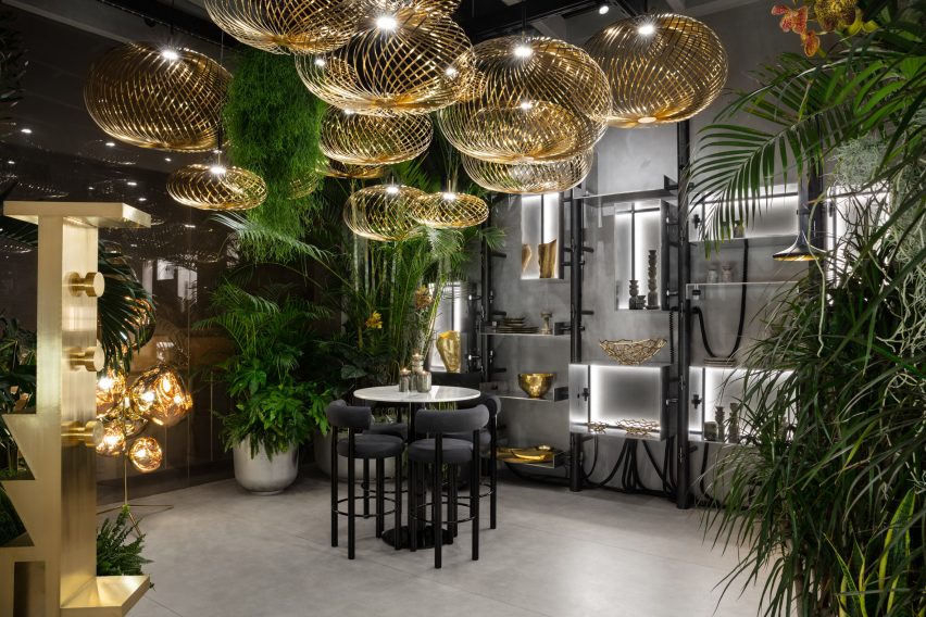 The Manzoni Tom Dixon restaurant interior Milan