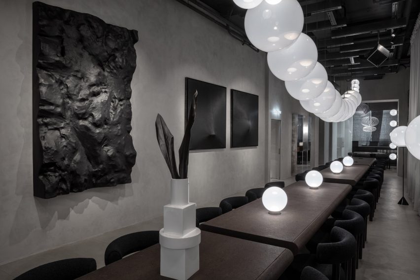 The Manzoni Tom Dixon restaurant interior Milan