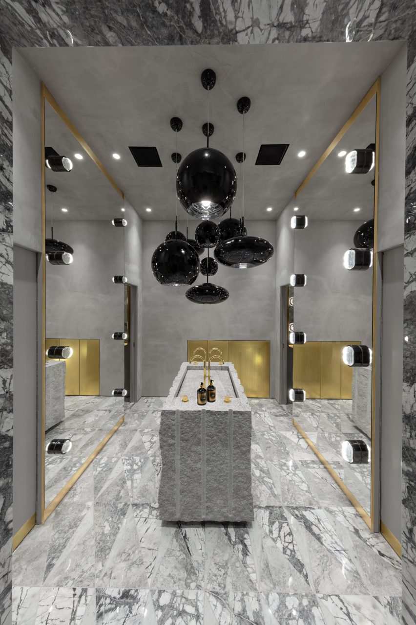 The Manzoni Tom Dixon restaurant interior Milan