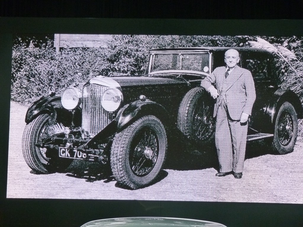 W.O. Bentley and his 1930 8-litre saloon