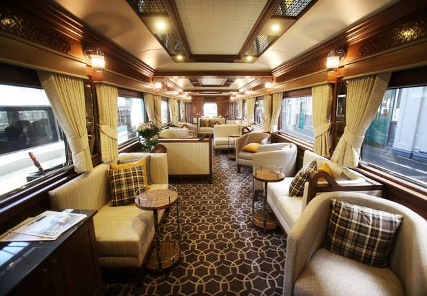 The lounge on board the Belmond Grand Hibernian. File Photo: Leon Farrell/Photocall Ireland. 76 NO FEE Luxury .jpg