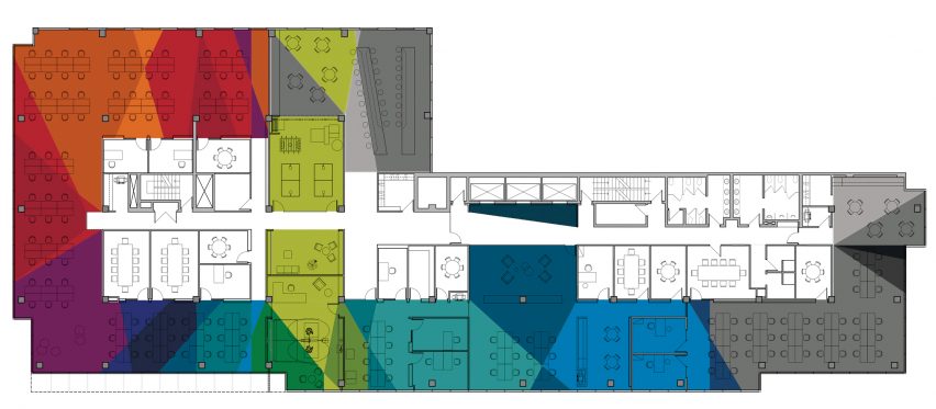 Interesting office floor plans