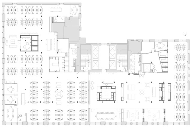 Interesting office floor plans