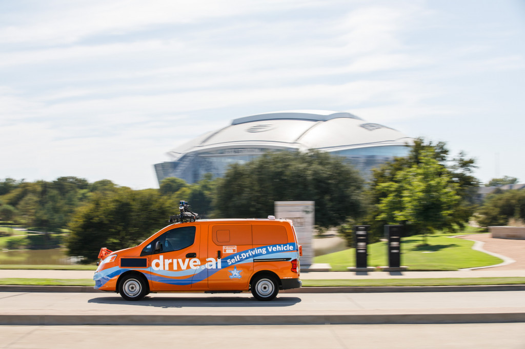 Drive.AI self-driving car in Arlington, Texas