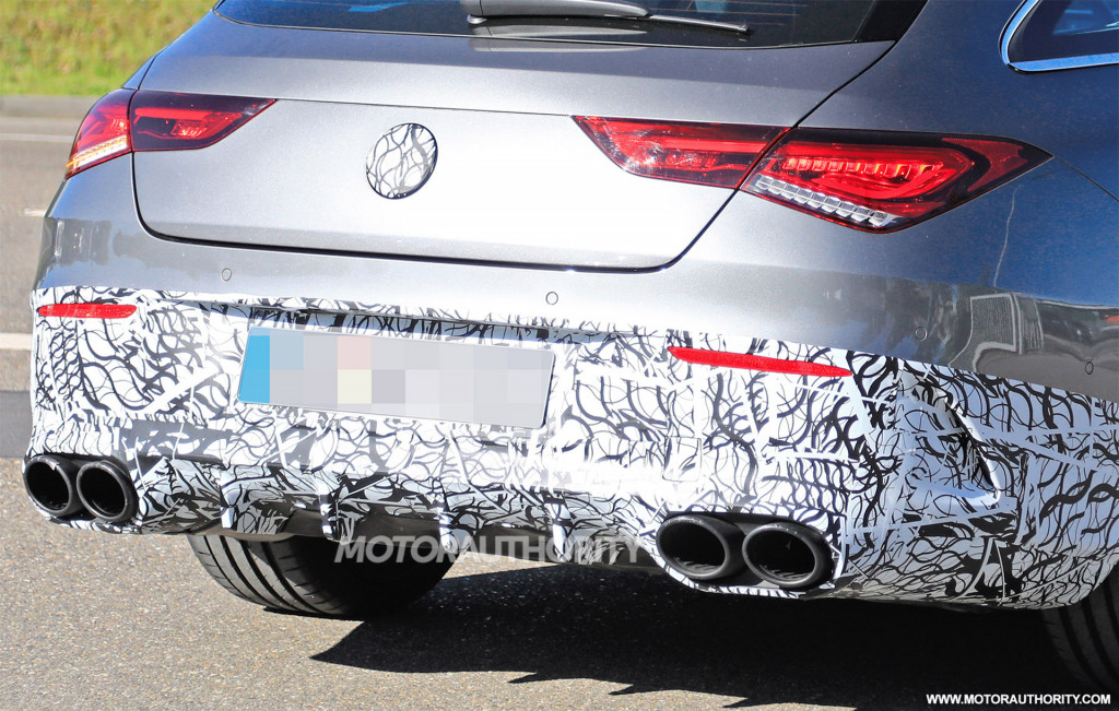 2020 Mercedes-AMG CLA45 Shooting Brake spy shots - Image via S. Baldauf/SB-Medien