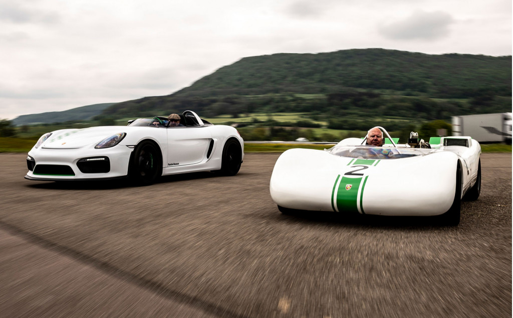 Porsche 981 Bergspyder prototype and 1968 909 Bergspyder