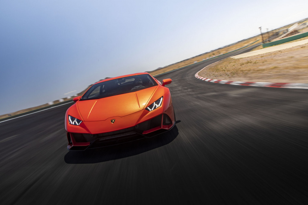 2019 Lamborghini Huracán Evo first drive, Willow Springs Raceway, June 2019