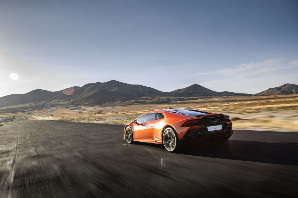 2019 Lamborghini Huracán Evo first drive, Willow Springs Raceway, June 2019