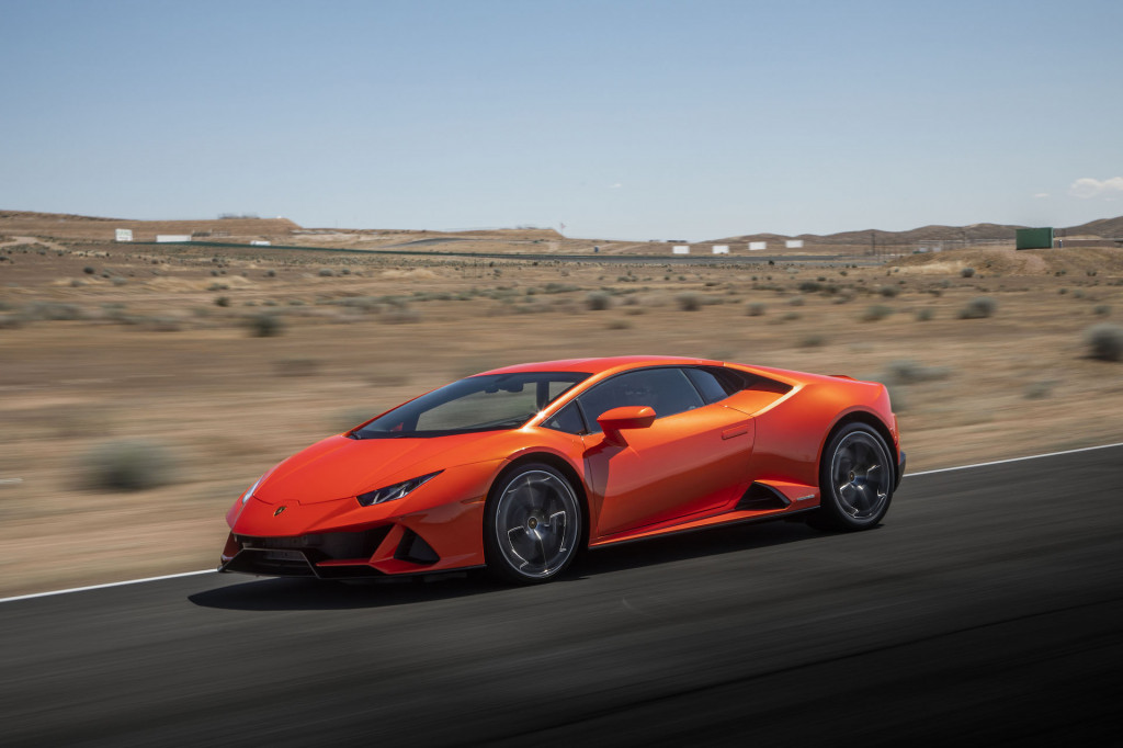 2019 Lamborghini Huracán Evo first drive, Willow Springs Raceway, June 2019