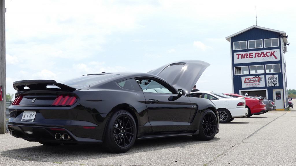 2019 Ford Mustang Shelby GT350 Gingerman Raceway track day, photo courtesy of James Fontaine