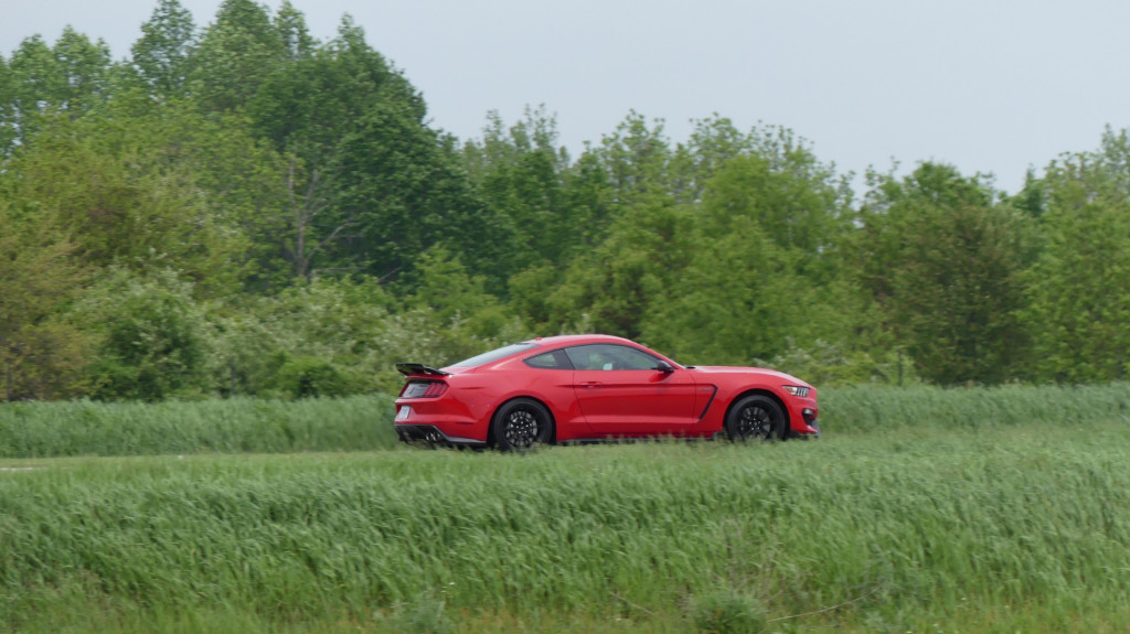 2019 Ford Mustang Shelby GT350 Gingerman Raceway track day, photo courtesy of James Fontaine