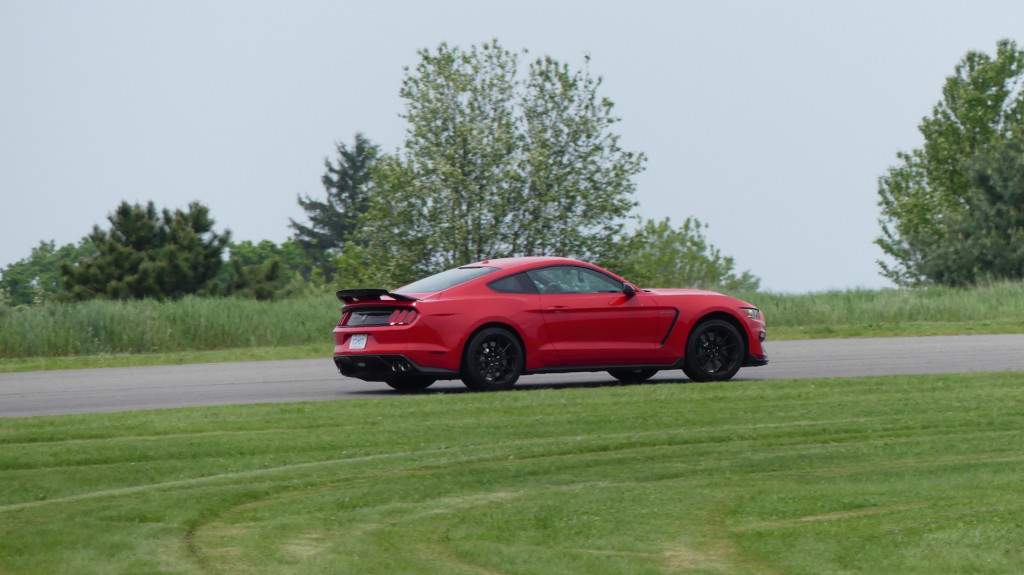 2019 Ford Mustang Shelby GT350 Gingerman Raceway track day, photo courtesy of James Fontaine