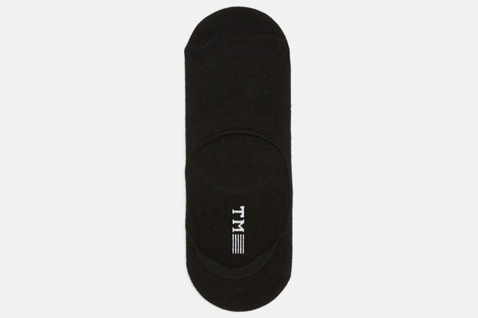 Topman Black No Show Socks With Gel Pads