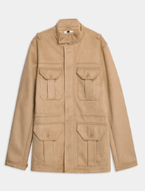Topman Faux Suede Field Jacket