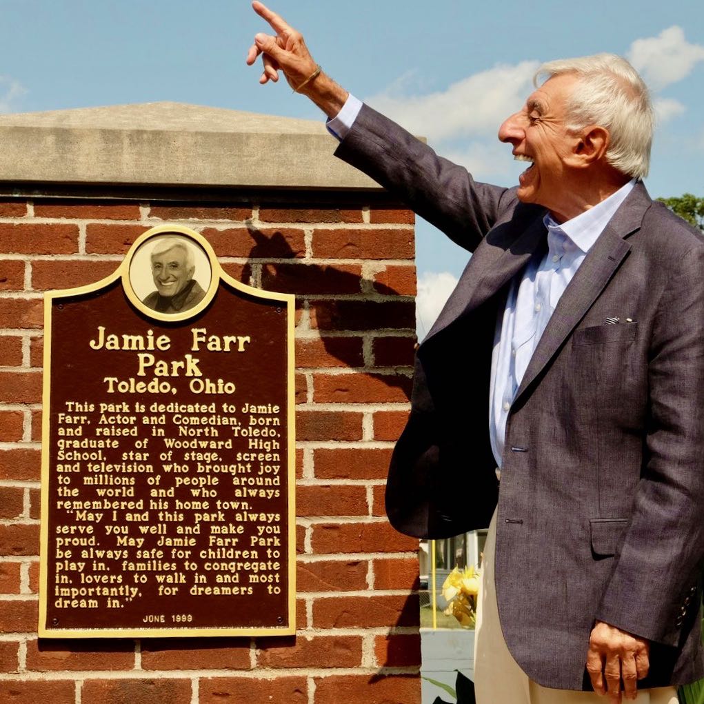 Jamie Farr Park dedication; courtesy Jamie Farr
