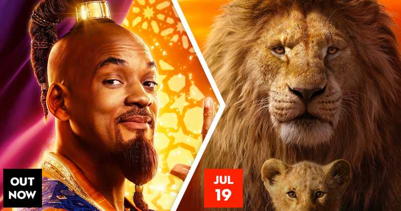 Aladdin, Lion King in theaters July 2019