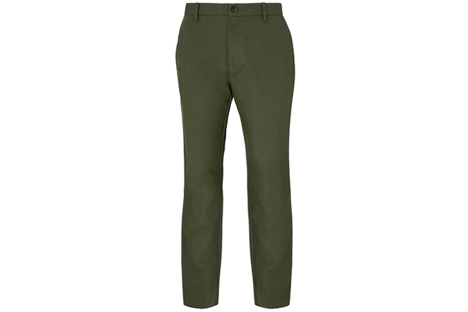 John Lewis & Partners Linen Cotton Trousers, Khaki