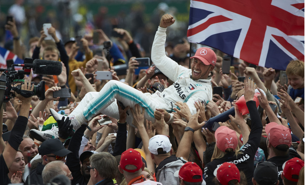 Mercedes-AMG's Lewis Hamilton at the 2019 Formula One British Grand Prix