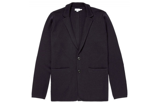 Men's Merino Wool Milano Blazer in Navy