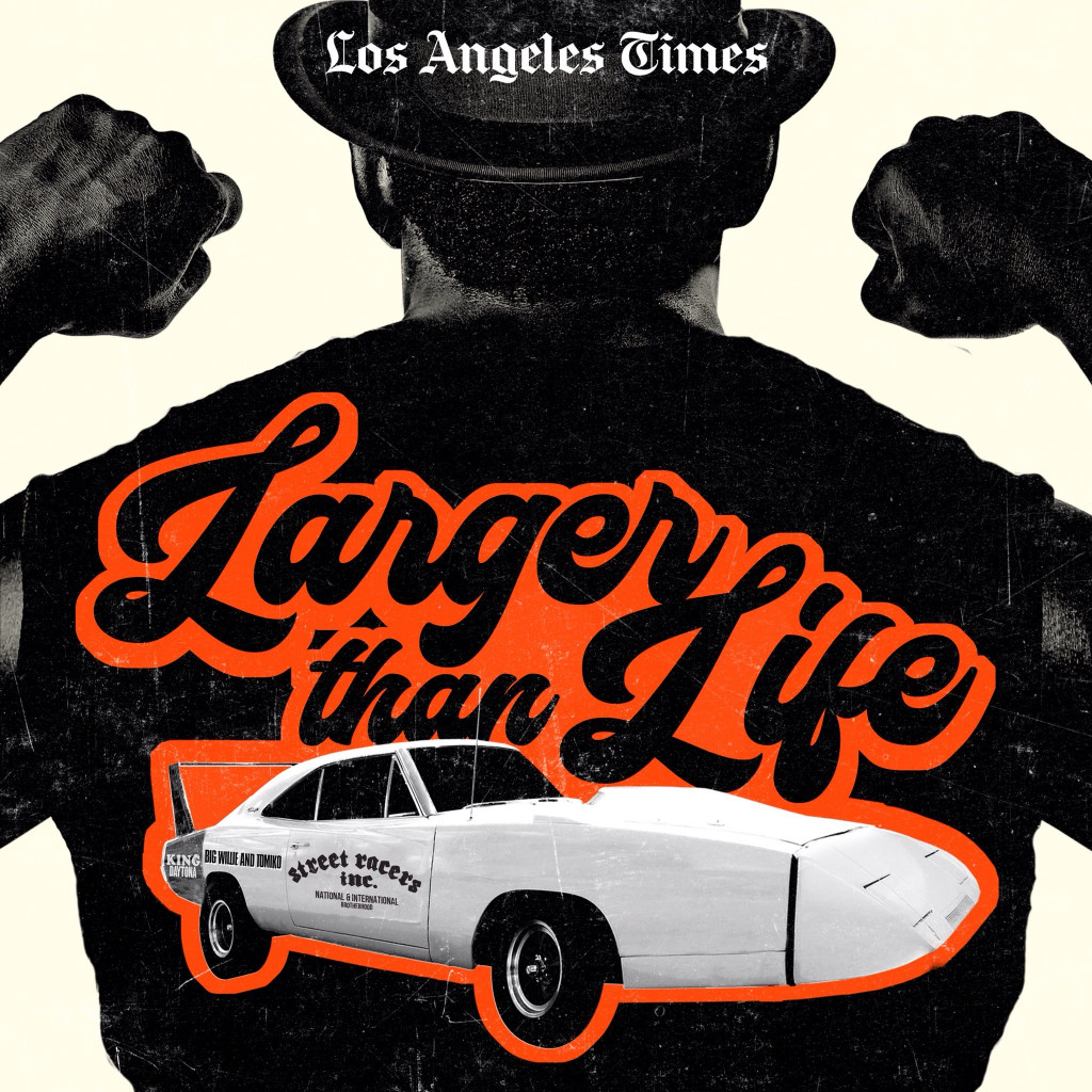 Larger Than Life podcast, image by LA Times Larger Than Life podcast, image by LA Times