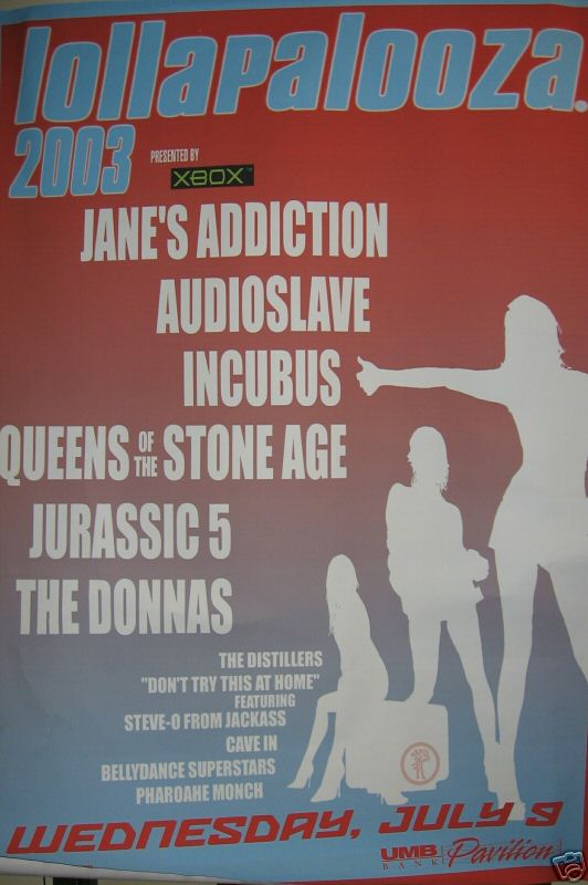 20030709 lollapalooza poster Ranking: Every Lollapalooza Lineup from Worst to Best