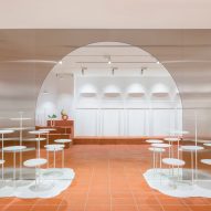 Her cafe and shop in Hong Kong, designed by Clap