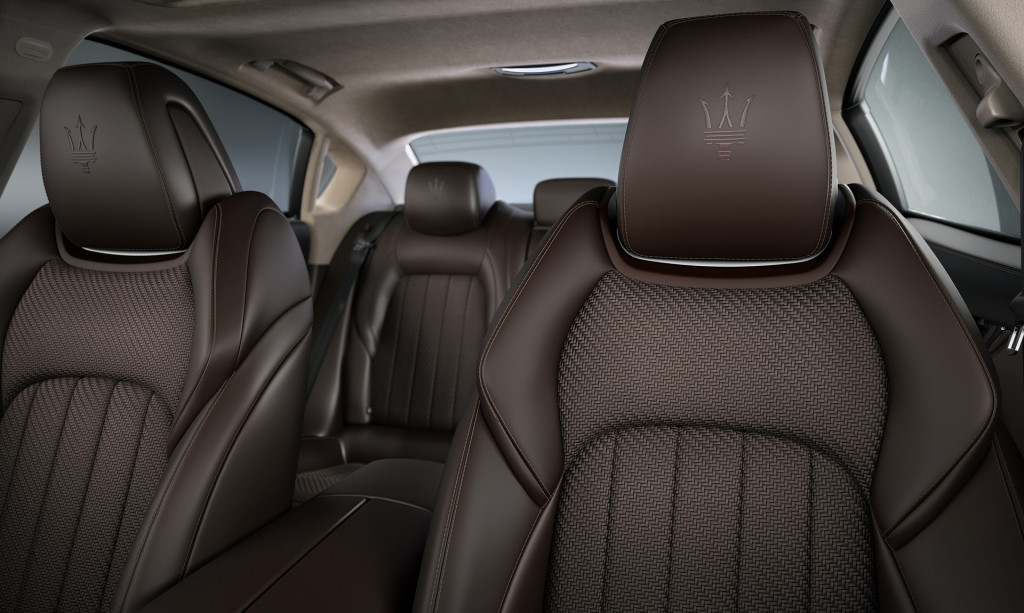 2020 Maserati Quattroporte with Zegna Pelletessuta woven leather interior 2020 Maserati Quattroporte with Zegna Pelletessuta woven leather interior