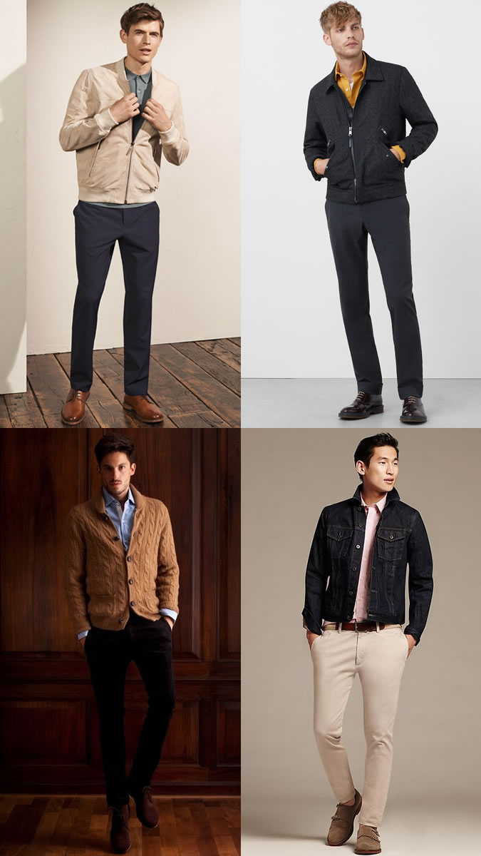 Men's Alternative Blazer Jackets Business-Casual Outfit Inspiration Lookbook