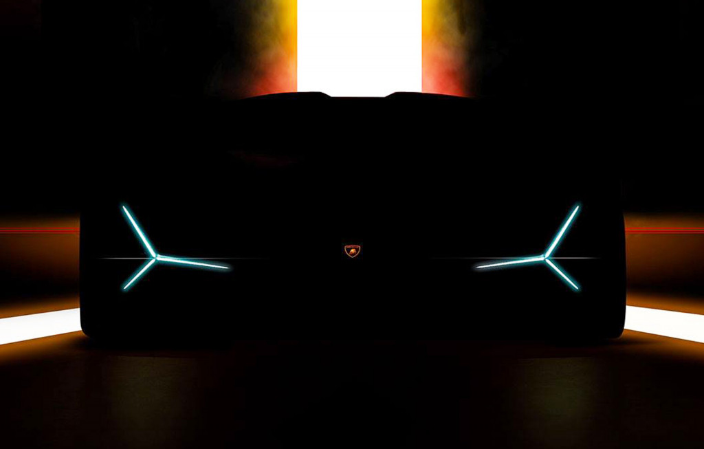 Teaser for new Lamborghini debuting at 2019 Frankfurt auto show