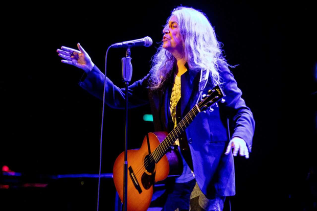 US singer-songwriter Patti Smith performs in Tivoli Vredenburg in Utrecht on January 27, 2019. (Photo by Paul Bergen / ANP / AFP) / Netherlands OUT (Photo credit should read PAUL BERGEN/AFP/Getty Images) patti smith.png