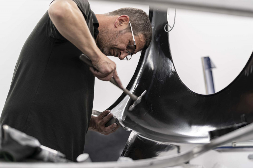 Production of bodies for Aston Martin DB4 GT Zagato continuation models
