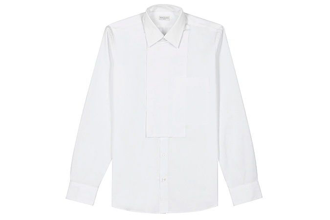 DRIES VAN NOTEN  Cevin white cotton shirt