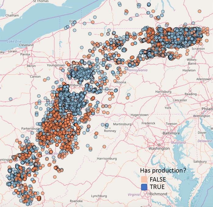 Penn State researchers detail a method for approximating available gas in untapped areas using well production data taken from more than 5,600 existing wells 