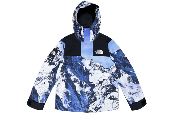 Supreme The North Face Mountain Parka Blue/White