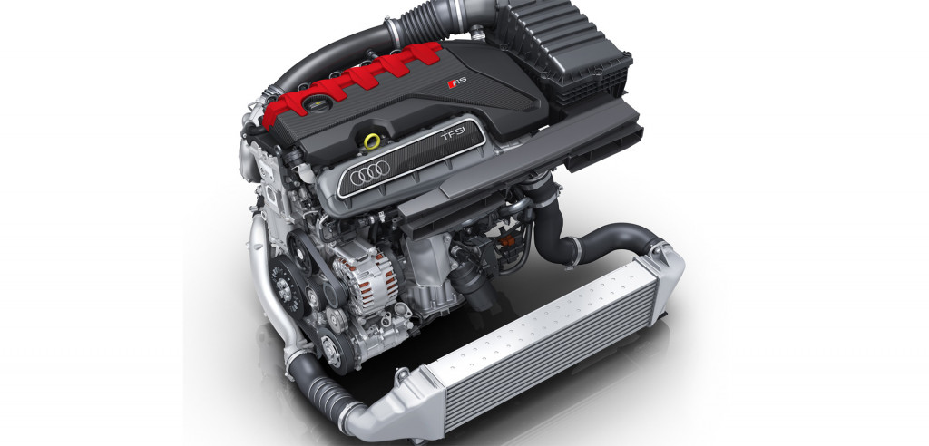 Audi Sport's 2.5-liter turbocharged inline-5 Audi Sport's 2.5-liter turbocharged inline-5