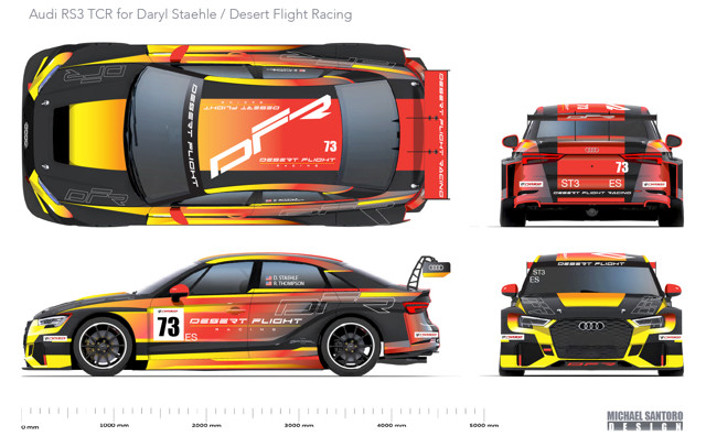 Desert Flight Racing RS 3 livery by Michael Santoro Desert Flight Racing RS 3 livery by Michael Santoro