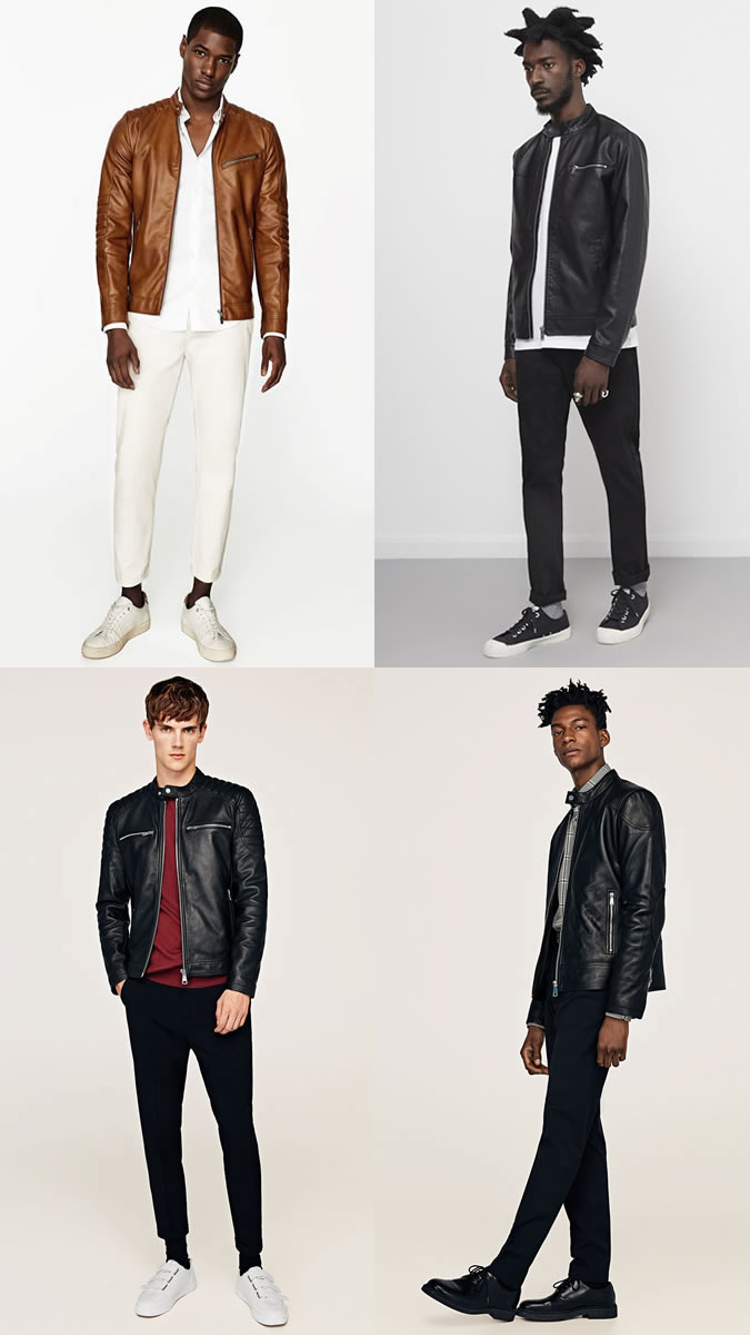 how to wear leather racer jackets