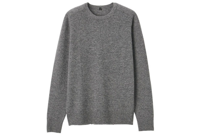 Yak Wool Mix Crew Neck Sweater