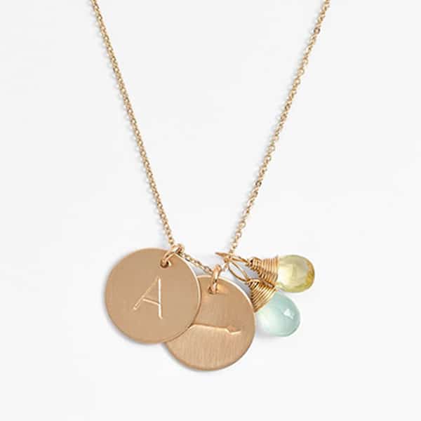 Initial necklace - mother's day gifts pregnant