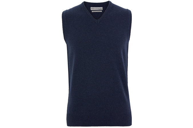 M&S COLLECTION Pure Lambswool Sleeveless V-Neck Jumper