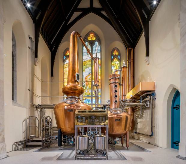Inside the Pearse Lyons Distillery in Dublin. Photo: Donal Murphy undefined