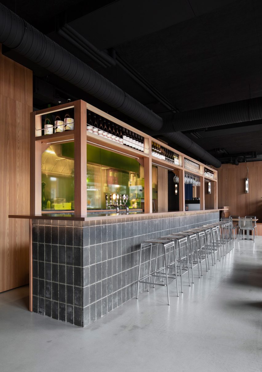 Yuzu burger restaurant by HAF Studio in Reykjavík