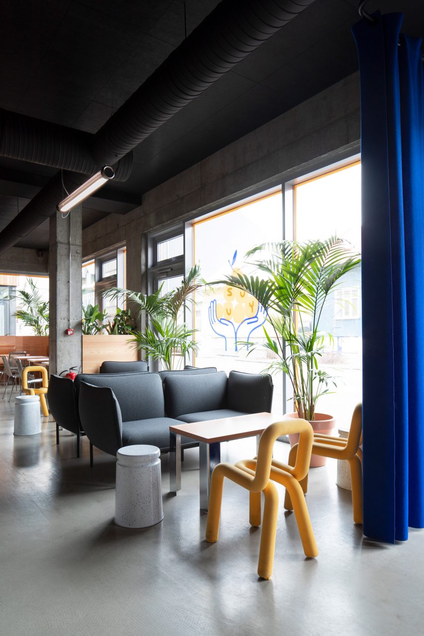 Yuzu burger restaurant by HAF Studio in Reykjavík