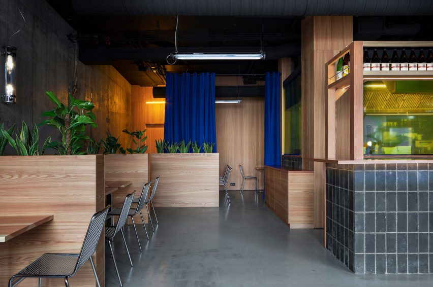 Yuzu burger restaurant by HAF Studio in Reykjavík
