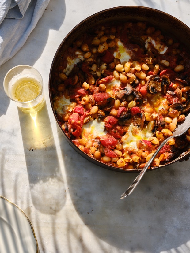 Heirloom Bean and Mushroom Carnitas Casserole