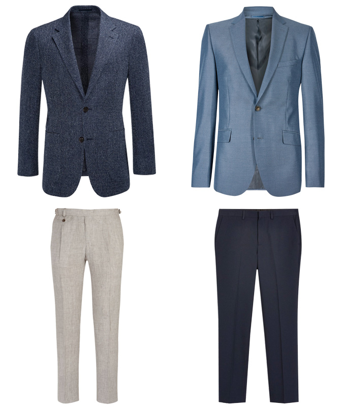 Textured jackets and trousers