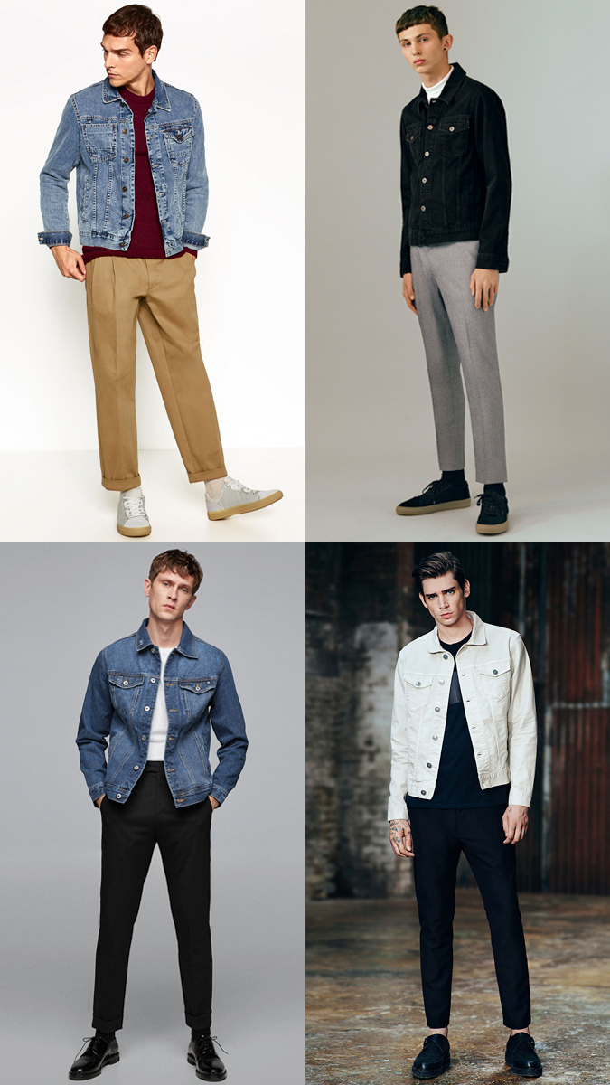 How To Wear A Denim Jacket With Tailored Trousers