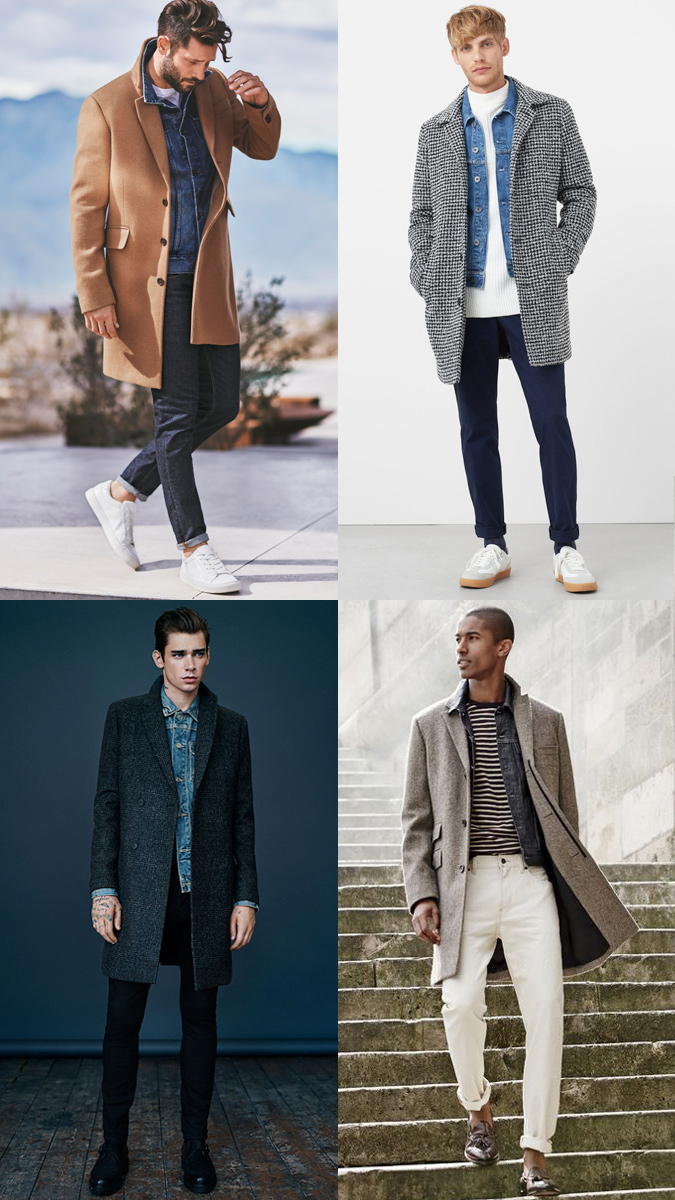 How To Wear A Denim Jacket Under An Overcoat